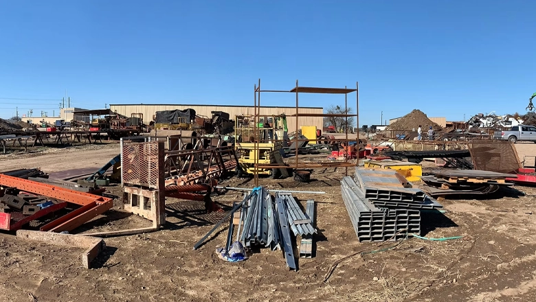 Surplus metal materials at River City Steel & Recycling